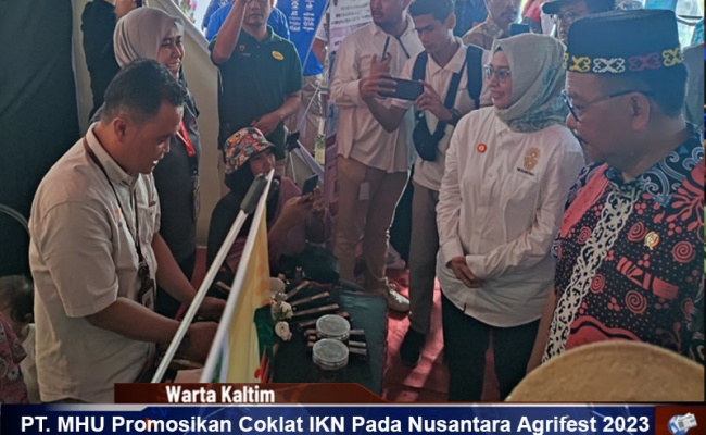 PT. MHU Promosikan Coklat IKN Pada Nusantara Agrifest 2023