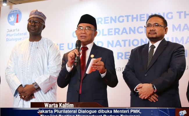 Jakarta Plurilateral Dialogue dibuka Menteri PMK, Tiga Hal Penting Memperkuat Budaya Toleransi