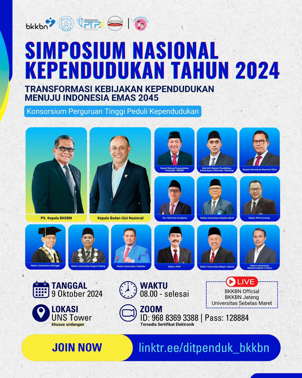 Palyer Simposium Nasional Kependudukan Tahun 2024