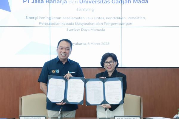 MoU PT Jasa Raharja dan UGM pada Kamis 06 Maret 2025