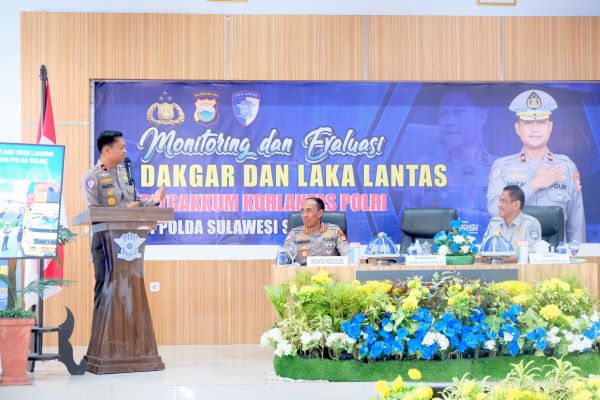 Jasa Raharja Hadir dalam Monev Gakkum Korlantas Polri di Polda Sulawesi Selatan, Perkuat Sinergi Keselamatan Lalu Lintas