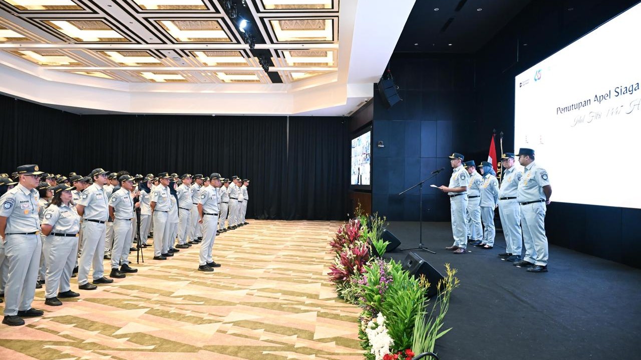 BW WKT 3 Direktur Utama Jasa Raharja Muhammad Awaluddin memimpin Apel Penutupan Siaga Idulfitri 1447 H